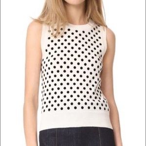 Marc Jacobs Wool Polka Dot Sweater In Ivory